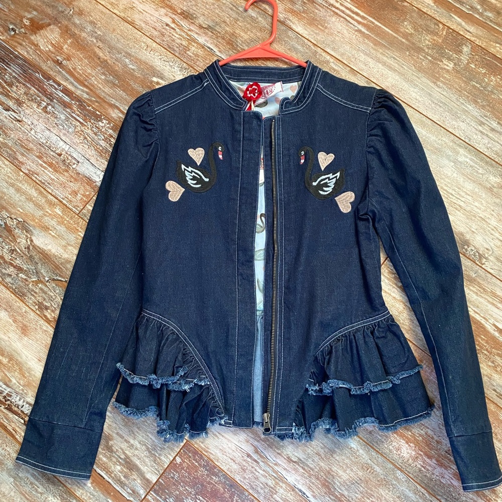 NWT paper wings denim jacket 14